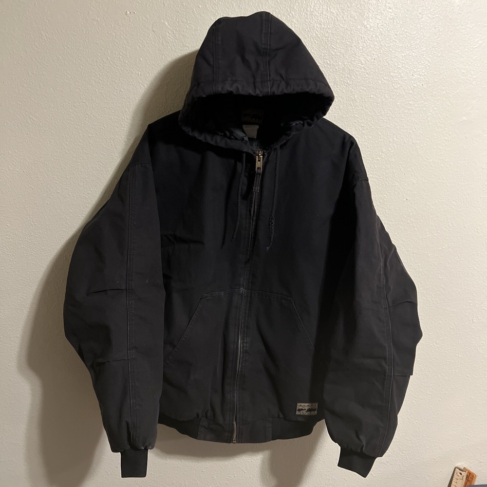 Sandy River Workwear Jacket Canvas Hooded Insulated Size 2XL Coat    J1802